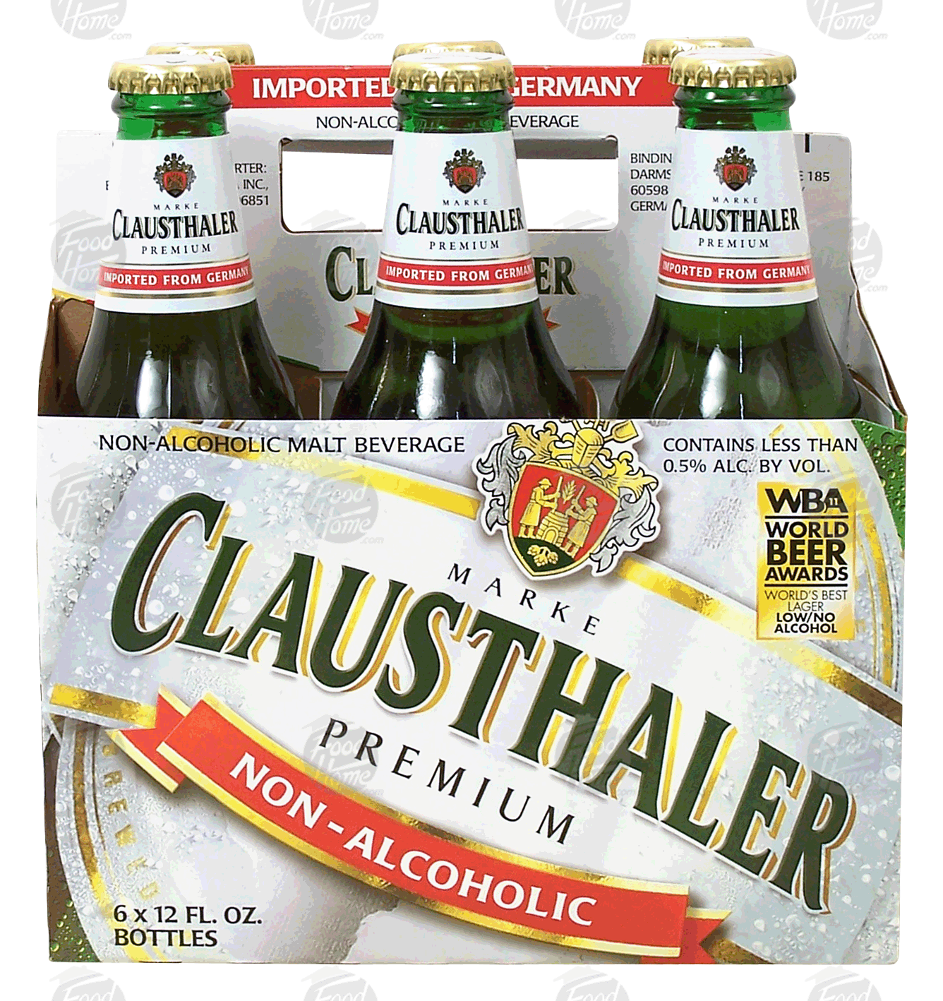 Clausthaler  imported from germany premium malt beverage, 6 12-ounce glass bottles Full-Size Picture